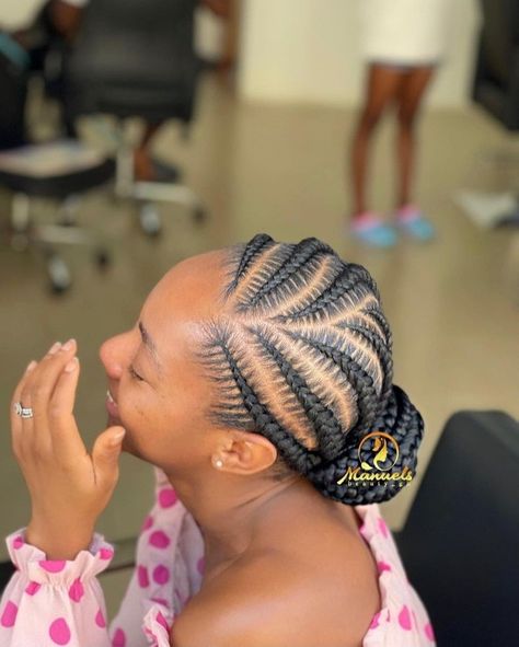 All Back Hairstyle, Cornrow Braid Styles, Latest Hair Braids, Cornrows Natural Hair, Cornrows Hairstyles, Cornrows Braids For Black Women, Natural Hair Bun Styles, Cornrows Styles, Braided Hairstyles For Black Women Cornrows