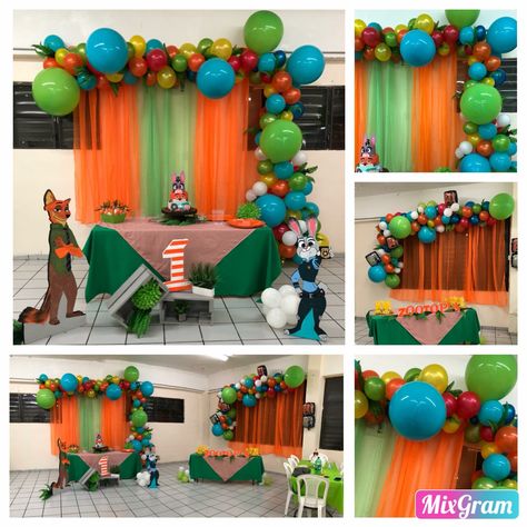 Zootopia Themed Birthday Party, Zootopia Party Decorations, Zootopia Themed Party, Zootopia Party Ideas, Zootopia Birthday Party Ideas, Festa Bing, Zootopia Birthday Party, Zootopia Birthday, Judy Zootopia