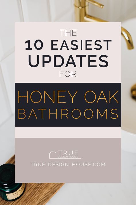 Honey Oak Vinyl Plank Flooring, Embracing Honey Oak Cabinets, Honey Oak Bathroom Cabinets, Honey Oak Bathroom, Mauve Bathroom, Oak Vinyl Plank Flooring, Honey Oak Trim, Oak Bathroom Cabinets, Best Wall Paint