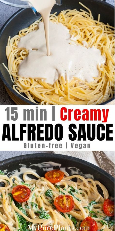 Vegan Oil Free Pasta Sauce, Non Dairy Sauces For Pasta, Gluten And Dairy Free Sauces, Egg Free Alfredo Sauce, Dairy Free Gluten Free Alfredo Sauce, Cashew Alfredo Sauce Vegan, Dairy Free Creamy Pasta Sauce, No Dairy Alfredo Sauce, Creamy Vegan Pasta Sauce