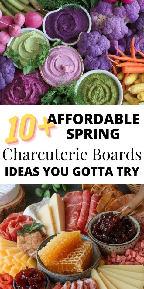 10+ Simple & Affordable Spring Charcuterie Board Ideas to Impress Your Guests Spring Charcuterie Board Ideas, Brunch Boards Ideas, Spring Charcuterie Board, Spring Charcuterie, Simple Charcuterie Board, Quiche Bites, Simple Charcuterie, Charcuterie Ideas, Rustic Dessert