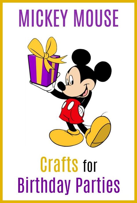 Fun DIY Mickey Mouse Craft ideas for toddlers and preschoolers. Includes birthday party decorations, pinatas, paper plate crafts, picture frame crafts, and more. #birthdayparty #mickeymouse #mickeymouseclubhouse #craftsforkids Minnie Mouse Crafts, Minnie Mouse Diy, Mickey Craft, Mouse Craft, Kids Birthday Crafts, Diy Mickey Mouse, Mouse Diy, Mickey Mouse Crafts, Picture Frame Crafts