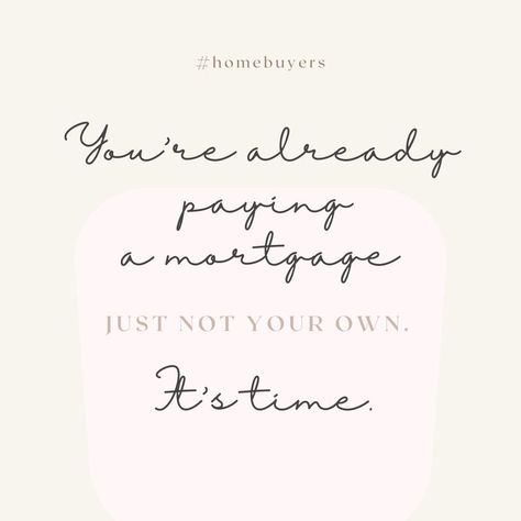 Note to Buyers: You're Already Paying a Mortgage—Just Not Yours! 🏡💸 If you're currently renting, it's time to consider the investment you're making every month. Did you know that by paying rent, you're essentially covering someone else's mortgage? It’s time to stop renting and start building your own wealth through homeownership! Owning a home is more than just having a roof over your head; it’s about creating a space that reflects your lifestyle and aspirations. Imagine waking up every day i... Loan Officer Post Ideas, Mortgage Loan Officer Quotes, Mortgage Broker Quotes, Mortgage Loan Officer Social Media, Loan Officer Social Media Posts, Mortgage Loan Officer Marketing, Realtor Career, Realtor Aesthetic, Realtor Quotes