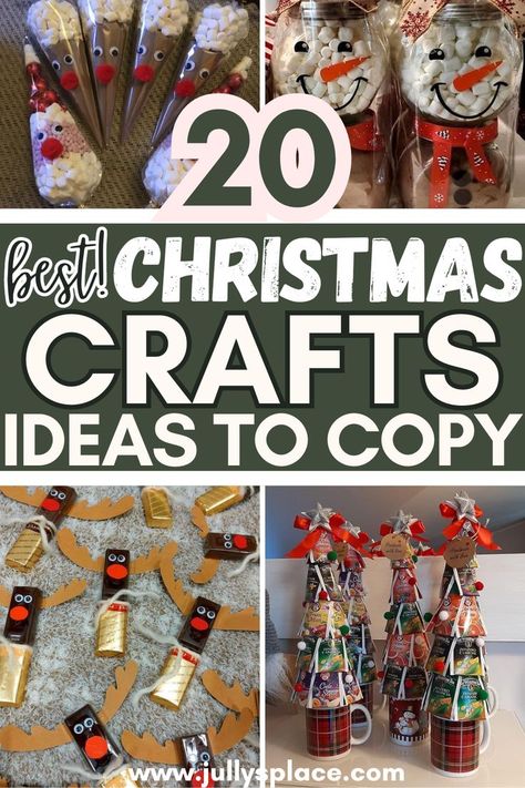 christmas crafts ,christams craft ideas, diy christams crafts, small christmas gifts Xmas Kids Crafts Gift Ideas, 4h Christmas Crafts, Homemade Christmas Crafts Gifts, Christmas Crafts To Make For Gifts, Christmas Crafts For Large Groups, Easy Craft For Christmas, Things To Sell At Christmas Craft Fairs, Easy Christmas Crafts To Sell Diy Ideas, Christmas Craft For Girls Night