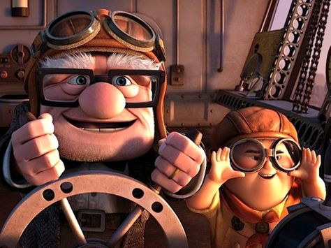 Carl and Russell going on an adventure! Up Carl Y Ellie, Carl Fredricksen, Up 2009, Up Pixar, Up The Movie, Disney Pixar Movies, Images Disney, Disney Pixar Up, Disney Up