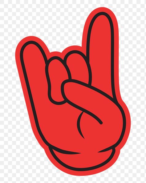 Rock Png, Rock Hand Sign Tattoo, Rock Symbol Hand, Rock Hand Sign Drawing, Rock Sign Hand, Rock N Roll Hand Sign, Rock Hand Sign, Rock N Roll Stickers, Rock Sign