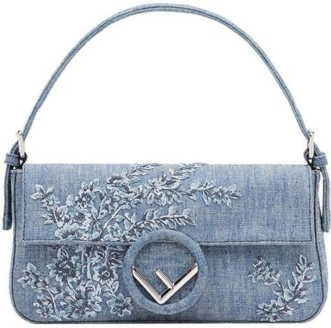 #Affiliated #Bag #Denim #Fendi #Shoulder Fendi denim shoulder bag Blithe Spirit, Embroidered Shoulder Bag, Denim Shoulder Bag, Fendi Handbag, Denim Handbags, Denim Shoulder Bags, Trunk Bag, Diy Travel, Cross Bag