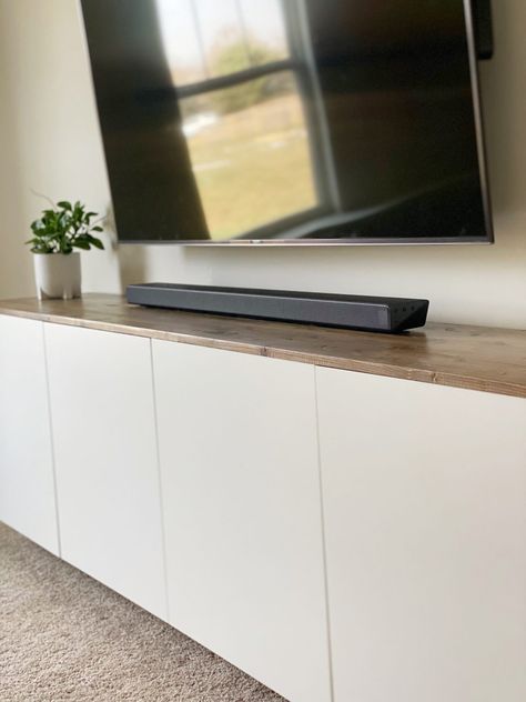 IKEA HACK: The Easiest Floating TV Console – Free and Unfettered Ikea Floating Cabinet, Tv Stand Ikea, Tv Stand Ikea Hack, Ikea Media Console, Tv Cabinet Ikea, Ikea Tv Console, Ikea Tv Unit, Ikea Hack Living Room, Ikea Tv Stand