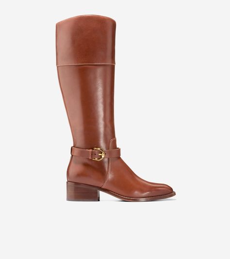 Women's Calyssa Riding Boots in Medium Brown | Cole Haan Brown Riding Boots, Medium Brown, Cole Haan, Riding Boots, My Style, Boots, Free Shipping, Women Shopping