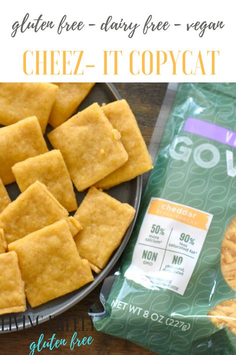 Easy Gluten Free Snacks, Gluten Free Cheez Its, Gluten Free Snacks Recipes, Gluten Free Diet Plan, Vegan Snack Recipes, Low Carb Snack, Healthy Vegan Snacks, Best Gluten Free Recipes, Gluten Free Snacks