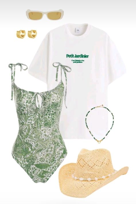 Clean Girl Aesthetic Summer, Outfits For Mexico, Beachy Outfits, Swimsuits Outfits, Outfit Layout, Beach Wear Outfits, Summer Beach Outfit, Cute Swimsuits, Summer Fashion Outfits