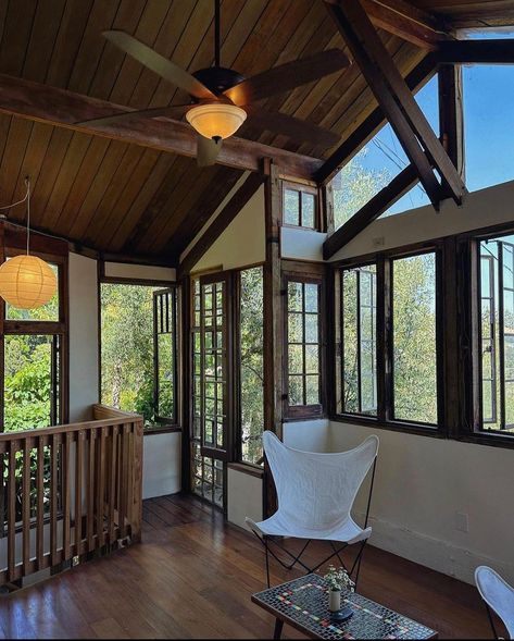 SLOW ROADS | Cabin vibes ⭐️ Krotona Theosophical Society, Scenic Avenue, Beachwood Canyon, Los Angeles, California, 1905, Courtesy of @takesunset... | Instagram Theosophical Society, Beachwood Canyon, Timber Frame House, Suburban House, Frame House, Special One, Windows Exterior, Dream House Interior, California Homes