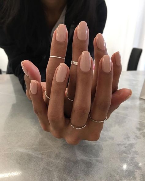 Neutral Nail Color, Natural Acrylic Nails, Neutral Nails, Gel Nail Designs, Pretty Acrylic Nails, Short Acrylic Nails, Cute Acrylic Nails, Perfect Nails, Nude Nails