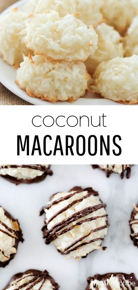 Macaroons Coconut, Gluten Free Coconut Macaroons, Macaroon Cookies Recipe, Coconut Macaroon Cookies, Coconut Macaroons Easy, Brownie Vegan, Coconut Cookies Recipes, Video Cooking, Coconut Macaroons Recipe