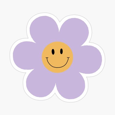 Get my art printed on awesome products. Support me at Redbubble #RBandME: https://www.redbubble.com/i/sticker/Purple-Flower-Smiley-by-Beebie888/113924254.EJUG5?asc=u Smiley Sticker, Flower Smiley, Smiley Flower, Ladybug Birthday, Purple Flower, Transparent Stickers, Purple Flowers, Ariel, Smiley