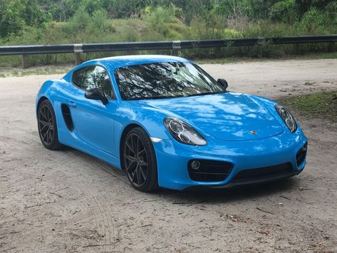 Miami Blue Porsche Cayman Blue Porsche, Porsche Cayman, Porsche Gt3, Gt3 Rs, Sports Cars, Dream Cars, Porsche, Bmw Car, Miami