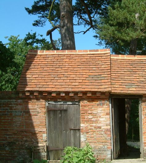 Brick Shed, Lime Mortar, Outside Toilet, English Country Cottages, Enchanted Gardens, Terrace Ideas, Country Cottages, House Restoration, Cottage Renovation