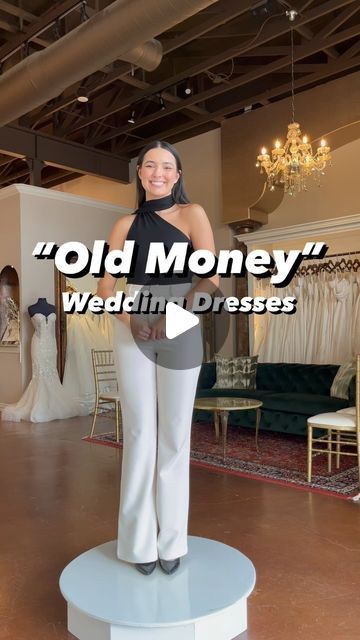 Elizabeth Lee Bridal on Instagram: "Which “old money” bridal look is your favorite? Comment below🤍💍✨  #elizabethleebridal #oldmoney #classic #traditional #bridal #custom #oldmoneyaesthetic #bridetobe #oldmoneystyle #bridalfashion #quietluxury #elegant #weddinginspiration #classy #designer #couture #luxury" Mikado Satin Wedding Dress, Elegance By Roya Bridal Old Town, White And Champagne Wedding Dress, White Party Couple Outfit, 2026 Bridal Trends, Wedding Dress Styles For Petite Women, Wedding Dress With Illusion Sleeves, Beautiful Wedding Dresses Unique Elegant, Spring Bridal Dresses