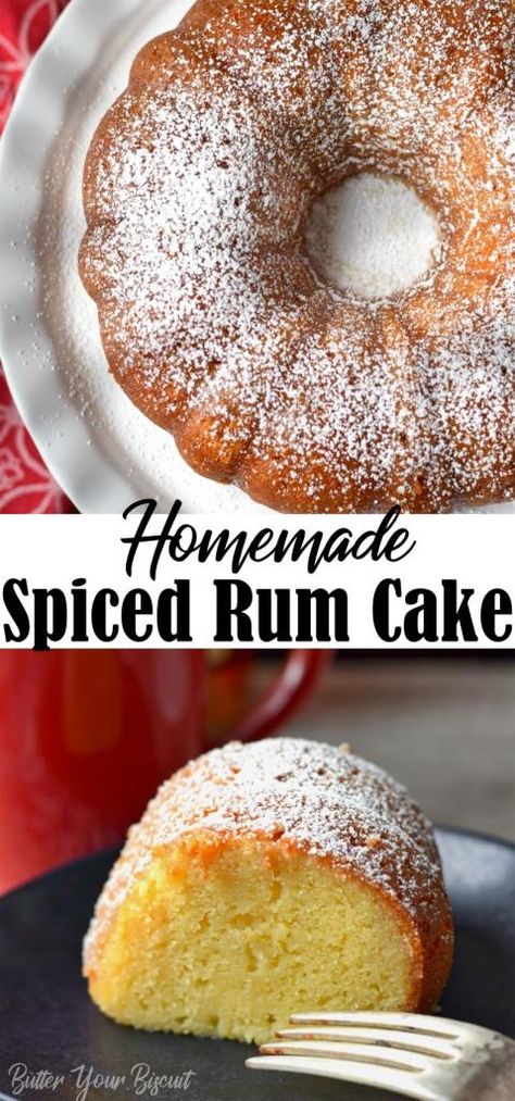 Homemade Rum Cake, Spiced Rum Cake, Rum Cake Recipe From Scratch, Best Rum Cake Recipe, Best Rum Cake, Rum Cake Recipe Easy, Homemade Rum, Homemade Glaze, Rum Cake Recipe