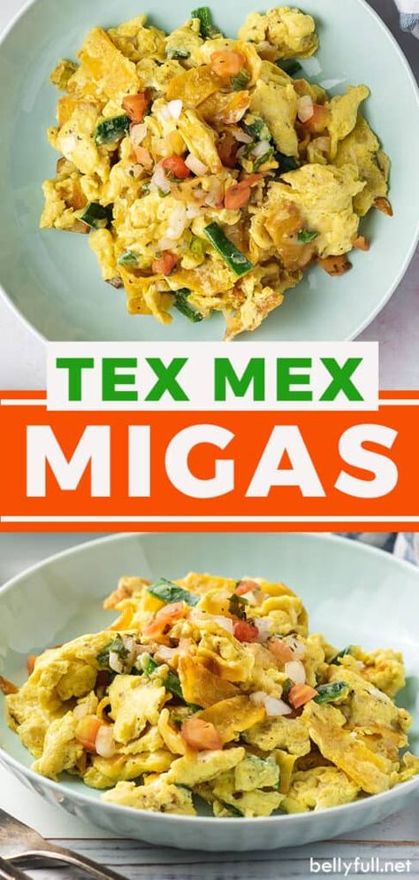 Migas Recipe, Corn Tortilla Recipes, Egg Scramble, Dinner Recipes Healthy Low Carb, Crispy Corn, Fluffy Scrambled Eggs, Mexican Breakfast Recipes, Mexican Breakfast, Corn Tortilla Chips