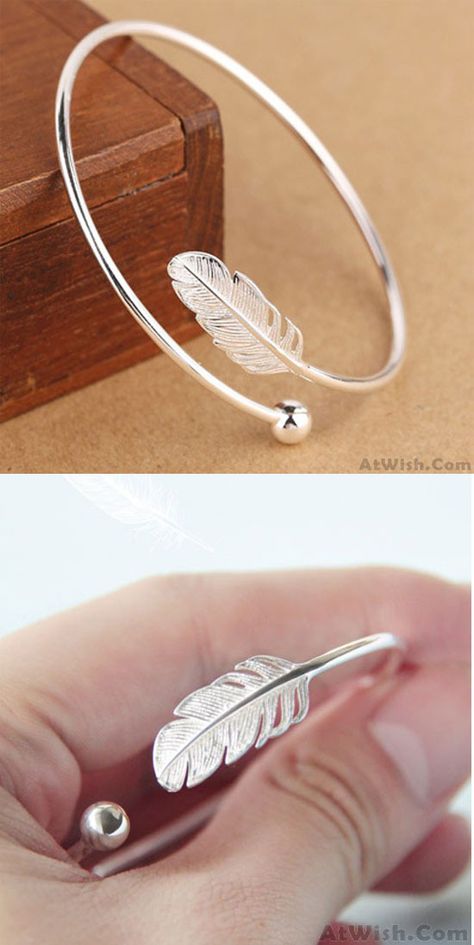 Silver Bracelet Designs, Open Bracelet, Silver Rings With Stones, Silver Bracelets For Women, Silver Leaves, Classic Bracelets, Silver Charm Bracelet, Silver Bangle Bracelets, Jewelry Outfit