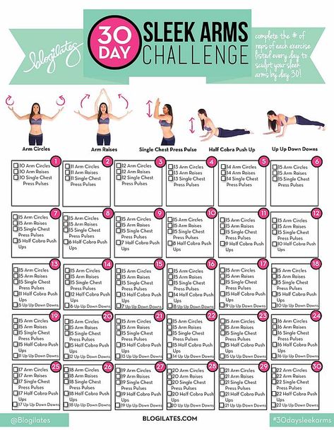 Daily Arm Workout, Arms Challenge, Crunches Challenge, 30 Day Arm Challenge, 30 Day Arm, Arm Challenge, 30 Days Challenge, Workout Challenges, 30 Day Challenges