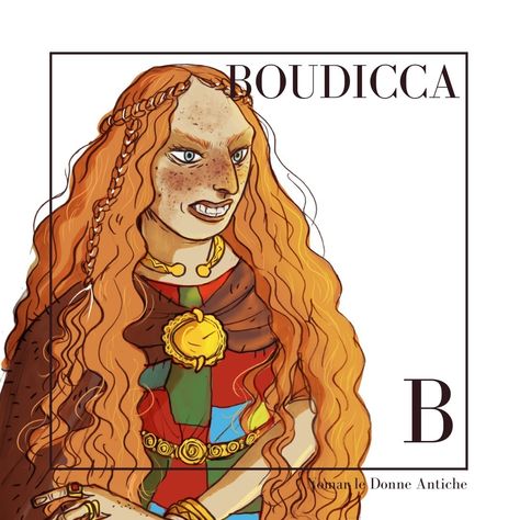 Sam🔸 illustratrice | Boudicca was the queen of the British Iceni tribe, who led a revolt against the Roman Empire in 60-61 AD. Boudicca became a symbol of… | Instagram Iceni Tribe, Female Warriors, The Roman Empire, History Art, A Symbol, Roman Empire, The Queen, Art History, How To Become