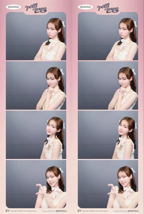 Idol Photobooth, Kpop Photobooth, Photobox Ideas Pose Couple, I'm Mad At Disney, Kawaii Girls Real, Photobooth Template, Pretty Star, Photo Booth Frame, Winter Aespa