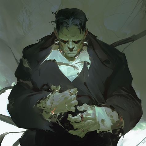 Frankenstein Creature Aesthetic, Frankenstein's Monster Art, Frankenstein Aesthetic, Modern Prometheus, The Modern Prometheus, Legendary Monsters, Frankenstein Art, Frankenstein Monster, Frankenstein's Monster