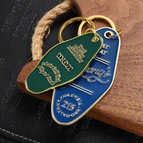 hotel keychain - Google Search Branded Items For Events, Motel Keychain Design, Brand Merchandise Ideas, Hotel Merchandise, Merchandise Designs, Hotel Keychain, Motel Key, Merchandise Ideas, Company Swag