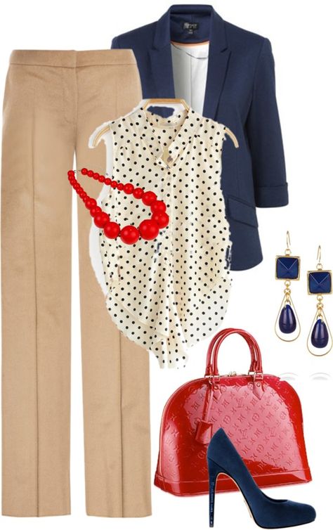 Mode Ab 50, Teacher Outfits Fall, Outfits Polyvore, Beige Blazer, Tan Pants, Outfit Trends, Professional Attire, Work Wardrobe, Business Attire