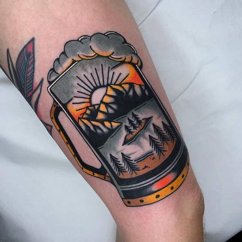 Tent Tattoo, Scene Tattoo, Nature Scene Tattoo, Neo Traditional, American Traditional, Nature Scenes, Skull Tattoo, Tattoo Ideas, Tent