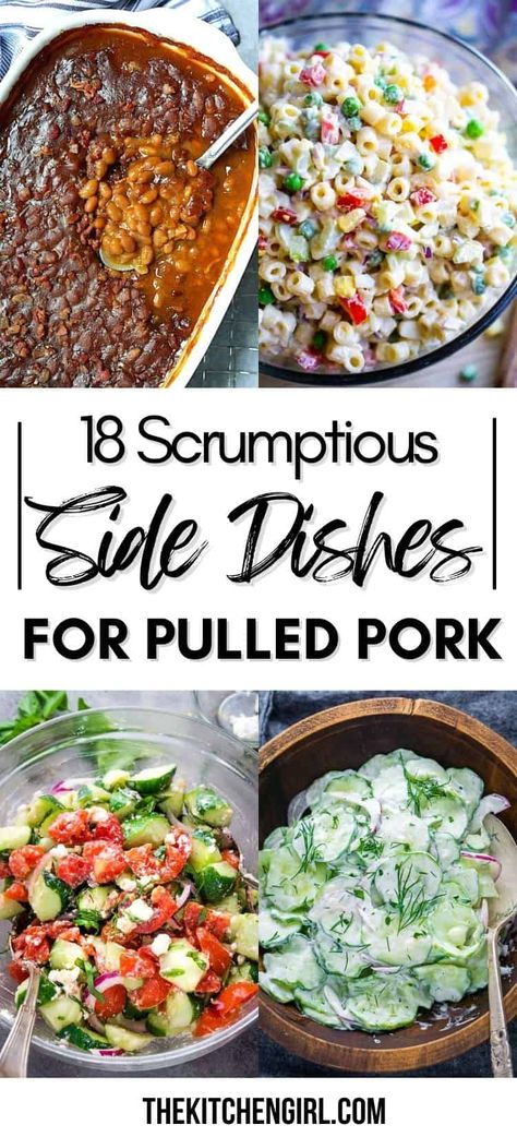 Pulled Chicken Side Dishes, Side Dishes For Smoked Pork, Winter Bbq Side Dishes, Pork Sliders Sides, What Goes With Pulled Pork, Bar B Que Side Dishes, Sides With Pulled Pork, Sides For Barbeque, Sides For Pulled Pork Sandwiches