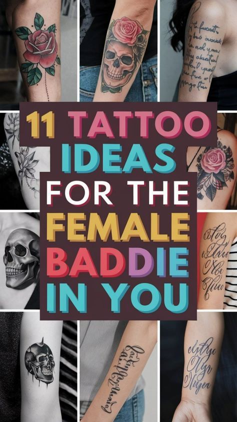 Boujee Tattoos For Women, 11 Tattoo Ideas, 11 Tattoo, Baddie Tattoos, Classy Tattoos For Women, Bold Statements, Female Fighter, Classy Tattoos, Empower Yourself