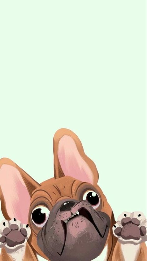 Aesthetic Dog Wallpaper Iphone, Dog Illustration Wallpaper, Wallpaper Aesthetic Dog, Dog Wallpaper Aesthetic, Aesthetic Dog Wallpaper, French Bulldog Wallpaper, Bulldog Wallpaper, Dog Wallpaper Iphone, Corgi Drawing