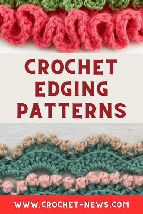 A crochet project isn’t truly finished until the perfect crochet edging pattern is added. Crochet borders smooth out uneven edges, add a polished finish, and add a touch of style. Crochet border patterns, with variations such as lace or a crochet shell edging, can range from simple to complex and can add significant length to your design or simply create a clean edge. Crochet edgings aren’t just for finishing projects; adding a border to a hand towel or pillowcase adds so much charm! Crochet Puff Stitch Flower, Puff Stitch Flower, Edge Crochet, Crochet Puff Stitch, Crochet Edging Pattern, Crochet Border Patterns, Ribbed Crochet, Crochet Edging Patterns, Shell Stitch