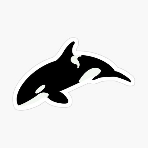 Get my art printed on awesome products. Support me at Redbubble #RBandME: https://www.redbubble.com/i/sticker/Orca-Whale-by-bean-town/72800400.EJUG5?asc=u Whale Sticker Printable, Whale Sticker, Orca Whale, Orca Whales, Printable Stickers, Long Hair, My Art, Awesome Products, Art Prints