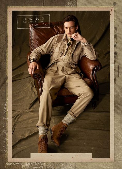 Ralph Lauren offers luxury and designer men's and women's clothing, kids' clothing, and baby clothes. Enjoy free shipping on orders over €80. Ralph Lauren Safari Style, Ralph Lauren Lookbook, Ralph Lauren Safari, Dress Pro, Campaign Ideas, Fashion Campaign, Water Repellent Jacket, Polo Design, Military Outfit