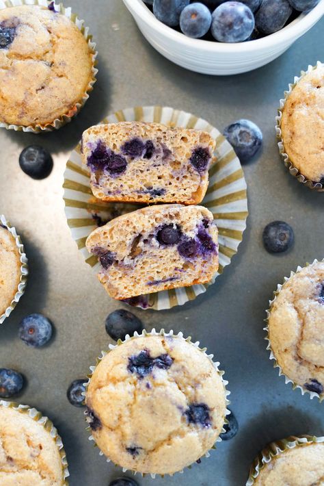 Kodiak Muffins, Kodiak Recipes, Kodiak Cakes Recipe, Fit Breakfast, Blueberry Yogurt Muffins, Blueberry Protein Muffins, High Protein Meal Plan, Banana Protein Pancakes, Protein Meal Plan