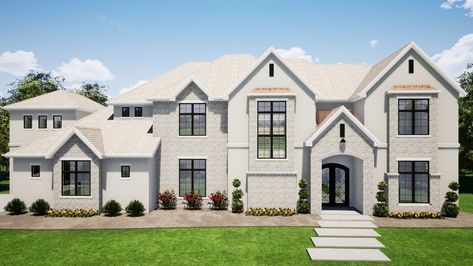 Two Story Great Room, Upstairs Master Suite, Traditional Style Home, Buying House, Traditional Style Homes, Backyard Office, House Plans And More, Theater Room, New Traditional