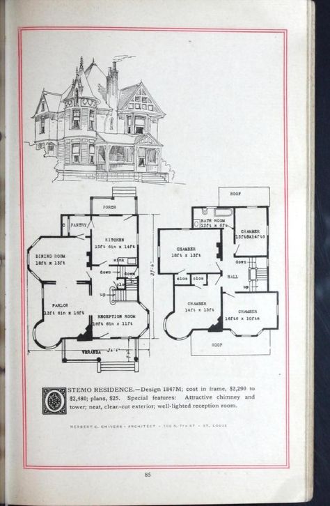 Artistic homes / Herbert C. Chivers, architect. : Chivers, Herbert C. : Free Download, Borrow, and Streaming : Internet Archive Queen Anne House Plans, Coraline House, Artistic Homes, Victorian Floor Plans, Queen Anne House, Victorian House Plans, Little House Plans, Pink Palace, Vintage House Plans