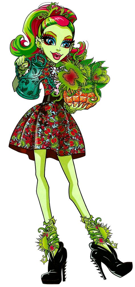 Venus McFlytrap. Gloom & Bloom Party Bloom Party, Bratz Clothing, Venus Mcflytrap, Plant Monster, Arte Monster High, Monster High Party, Moster High, Monster High Art, Monster High Characters