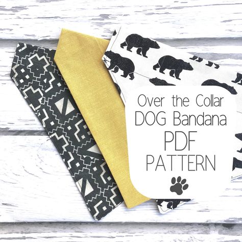 At Home Crafts, Self Binding Baby Blanket, Dog Bandana Diy, Bandanas Diy, Dog Bandana Pattern, Belly Bands For Dogs, Dog Sewing Patterns, Diy Dog Collar, Easy Pets