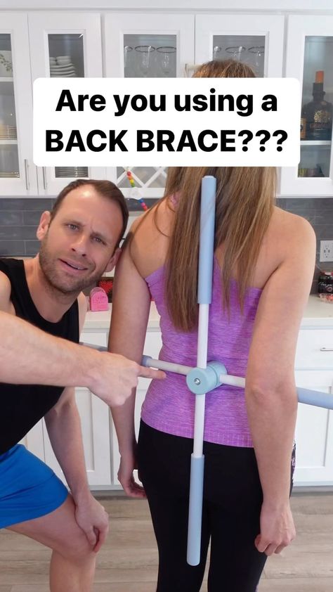 Are you using a back brace to fix your posture? Don’t do that, that’ll just make things worse… Try this! ✅ If you’re interested in our… | Instagram Forward Head Posture Exercises, Better Posture Exercises, Posture Correction Exercises, Posture Fix, Posture Brace, Fix Your Posture, Forward Head Posture, Neck Exercises, Posture Exercises