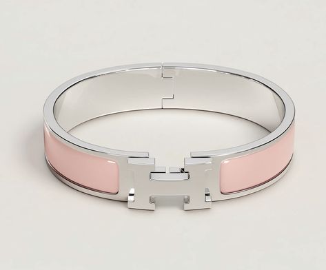 Hermes Clic H Bracelet, H Bracelet, Hermes Bracelet, Luxury Bracelet, Pink Bracelet, Jewelry Inspo, Dream Jewelry, Cleaning Jewelry, Cute Jewelry