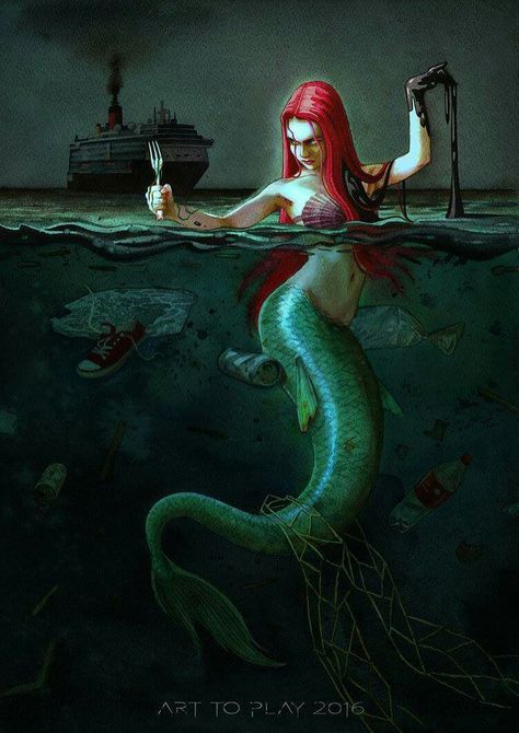 Ariel in modern times Dark Mermaid, Mermaid Artwork, Fantasy Mermaids, Sally Nightmare Before Christmas, Mermaid Swimming, Dark Disney, Mermaid Pictures, Mermaids And Mermen, Disney Favorites