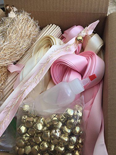 125 DIY Wedding wand kit ribbon send off your choice of colors - Wedding favors (*Amazon Partner-Link) Alternative To Rice, Wedding Wand, Wedding Ribbon Wands, Wedding Wands, Ribbon Wands, Deco Champetre, Photo Opportunity, Gem Silica, Party Streamers