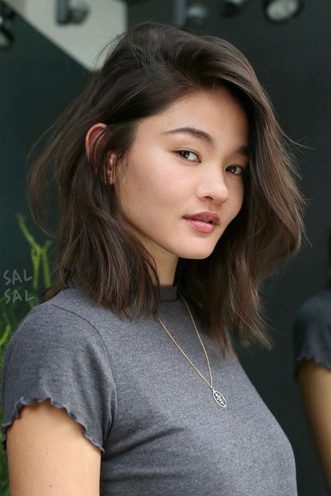 Asian Hairstyles Women, Asian Hairstyles, Asian Haircut, Medium Length Hairstyles, Side Part Hairstyles, Asian Short Hair, Kit Harington, Shoulder Length Hair Cuts, Long Bob Hairstyles