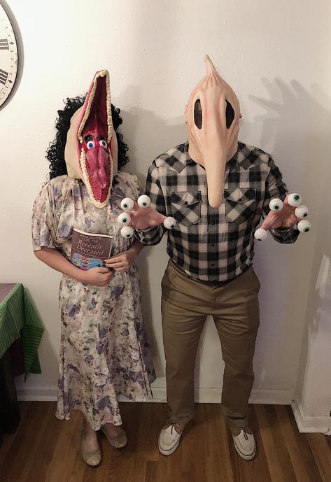 Couples costume. Barbara and Adam Maitland Beetlejuice Barbara And Adam Costume, Barbara And Adam Costume, Adam And Barbara Beetlejuice Costume, Adam And Barbara Beetlejuice, Beetlejuice Adam And Barbara, Barbara Beetlejuice, Adam Maitland, Adam And Barbara, Beetlejuice Costume