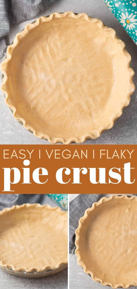 Dairy Free Pie Crust, Vegan Pie Crust Recipe, Vegan Pastry, Vegetable Shortening, Vegan Pie Crust, Desserts Cookies, Pie Crust Recipe, Vegan Pie, Holiday Dinners